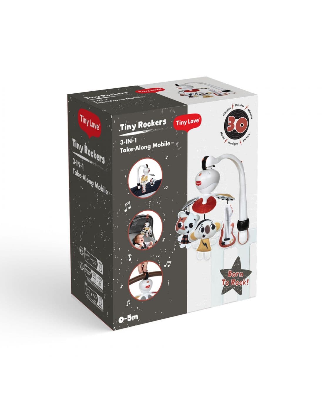 TINY LOVE Περιστρεφόμενο Μουσικό Φορητό Παιχνίδι Take Along Rock n Roll (3 Σε 1)