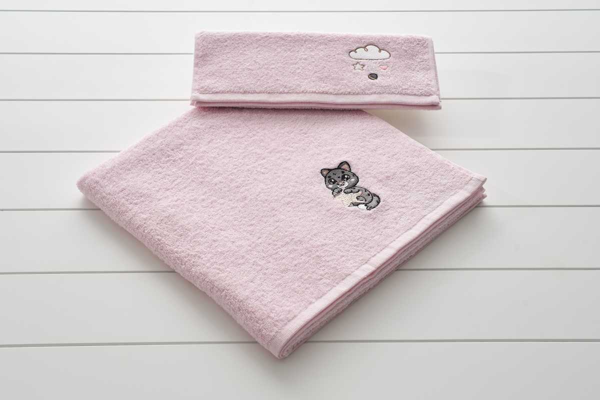 VESTA HOME Σετ Βρεφικές Πετσέτες Kitty (2 Τεμάχια)