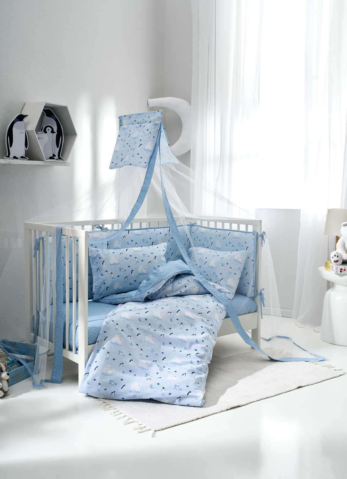 VESTA HOME Σετ Σεντόνια Κούνιας Arktos (3 Τεμάχια)