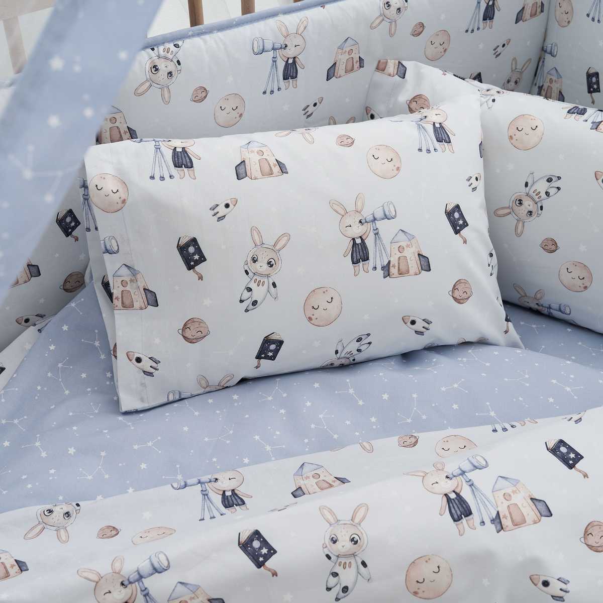 VESTA HOME Σετ Σεντόνια Κούνιας Astra (3 Τεμάχια)