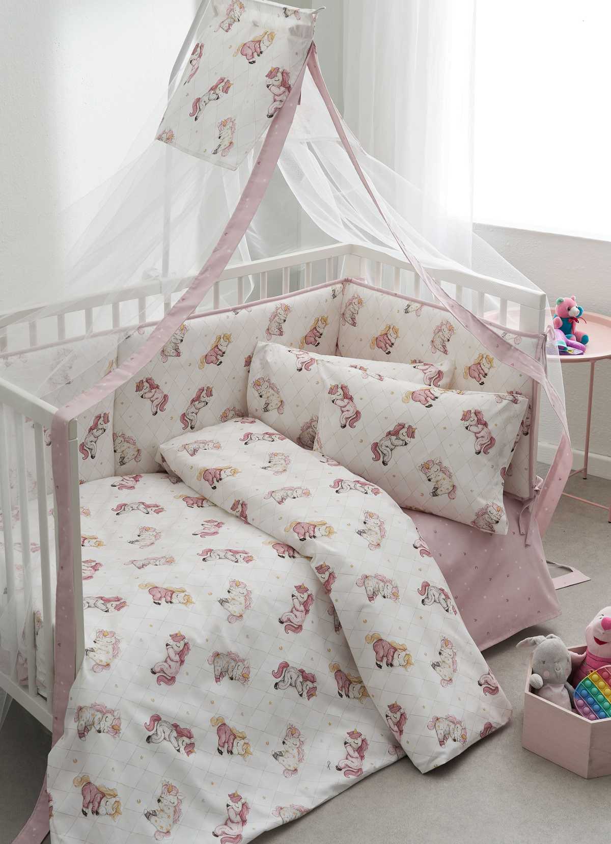 VESTA HOME Σετ Σεντόνια Κούνιας Simona (3 Τεμάχια)