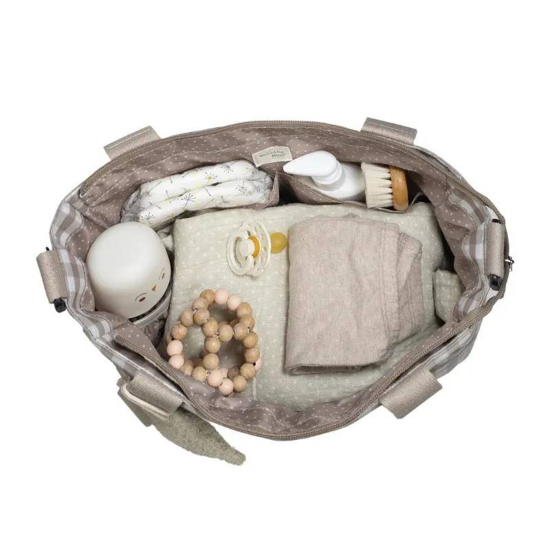 WALKING MUM Τσάντα Αλλαξιέρα Μαμάς Mini Caetana Μπεζ