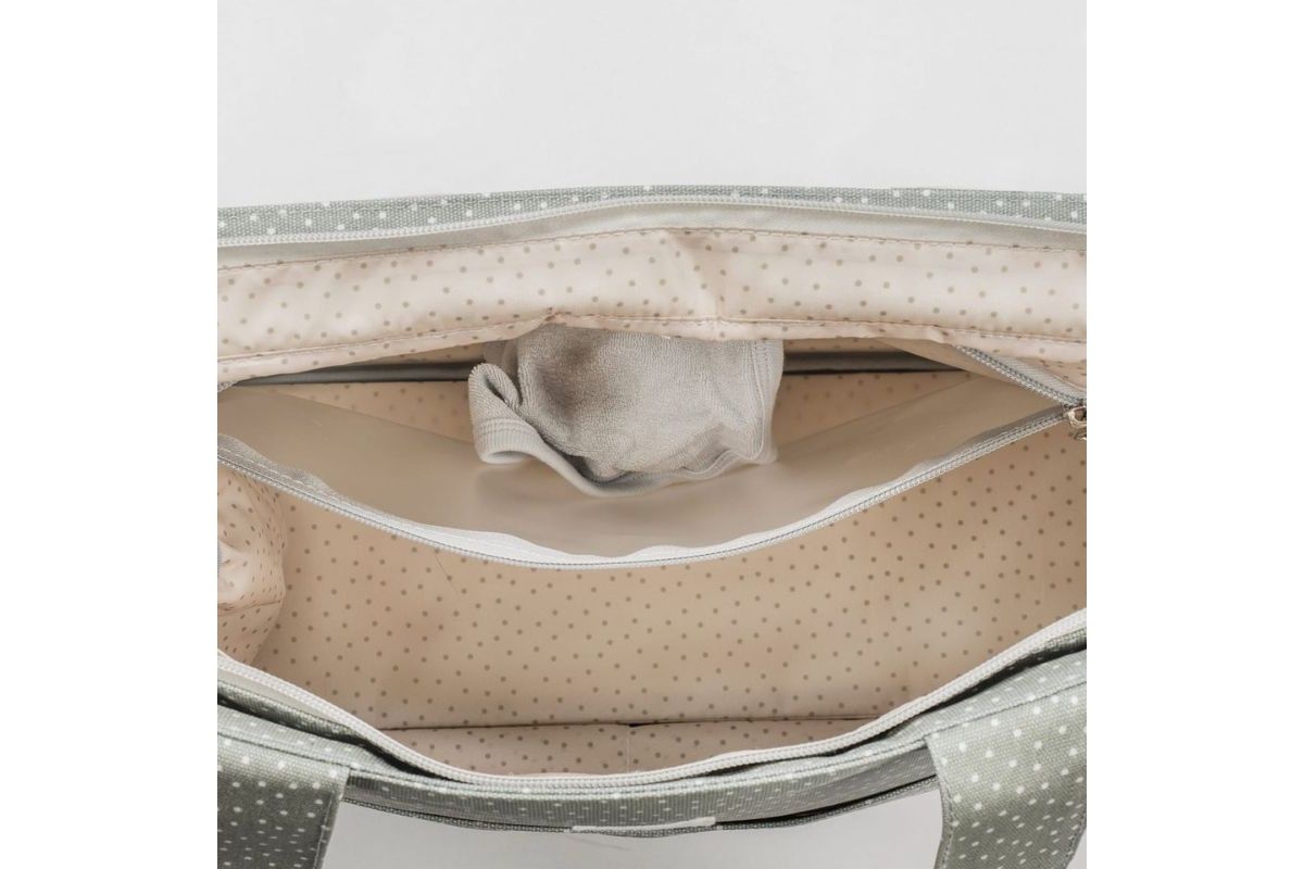 WALKING MUM Τσάντα Αλλαξιέρα Μαμάς Poppy Olive Πουά