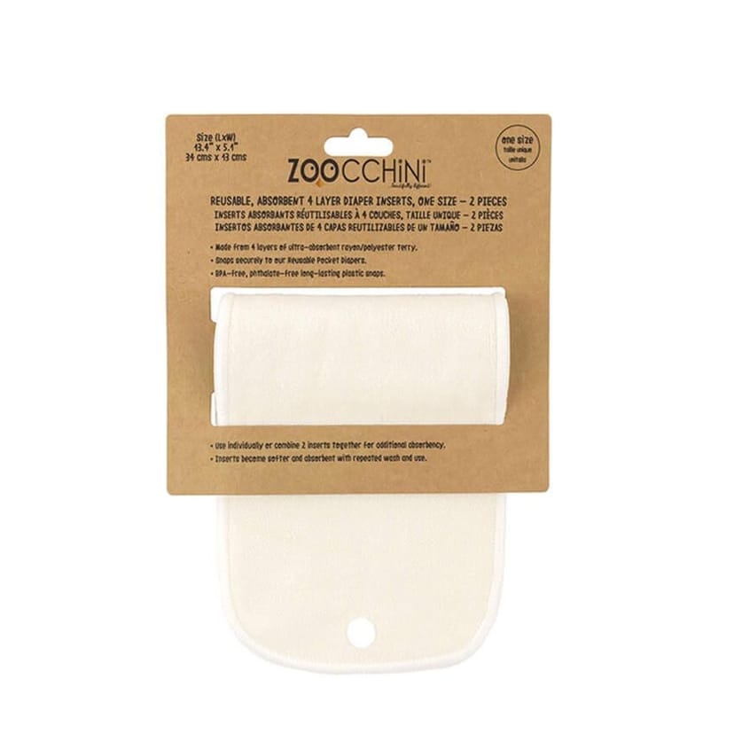 ZOOCCHINI Ένθετα Πλενόμενης Πάνας Μωρού (2 Τεμάχια)